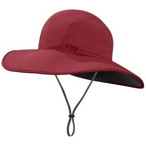 Outdoor Research Women's Wide-Brim Sun Hat in Deep Red
